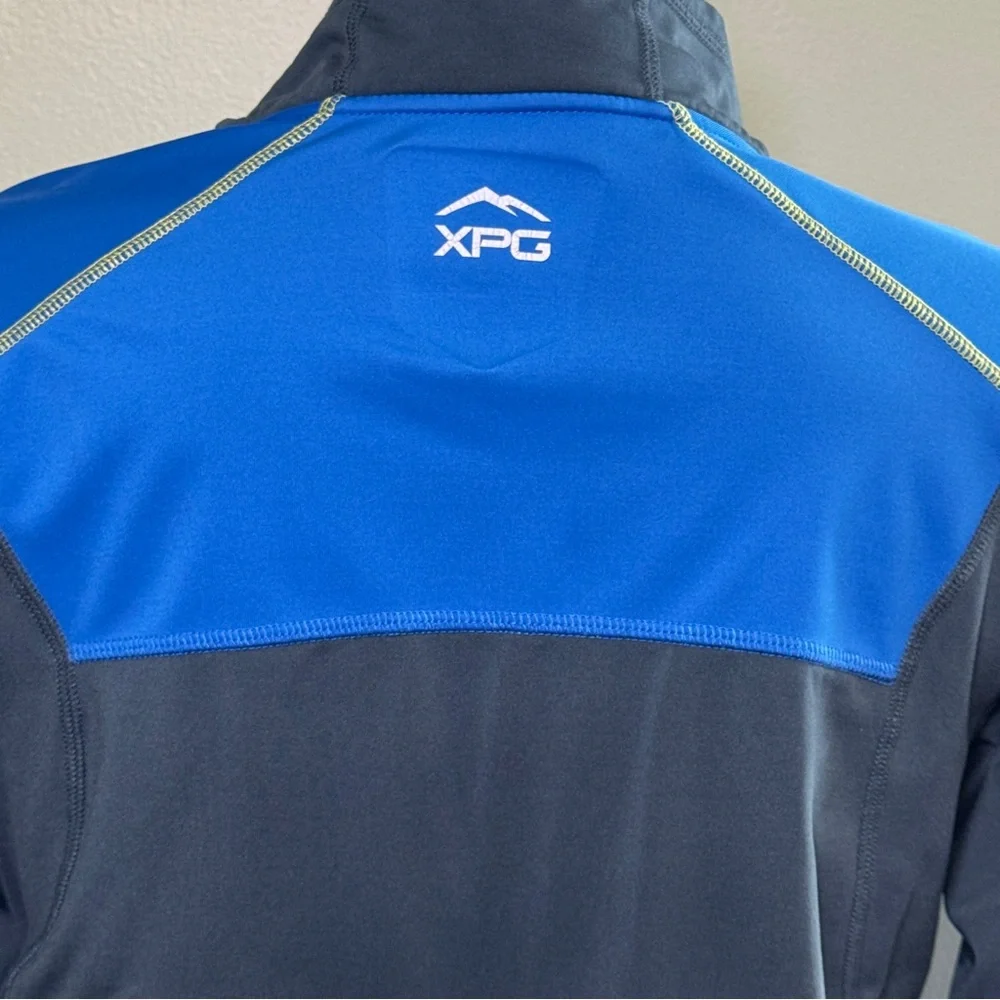 Cabelas‎ XPG Windstopper Mens Large Blue Quarter Zip Performance Pullover Top